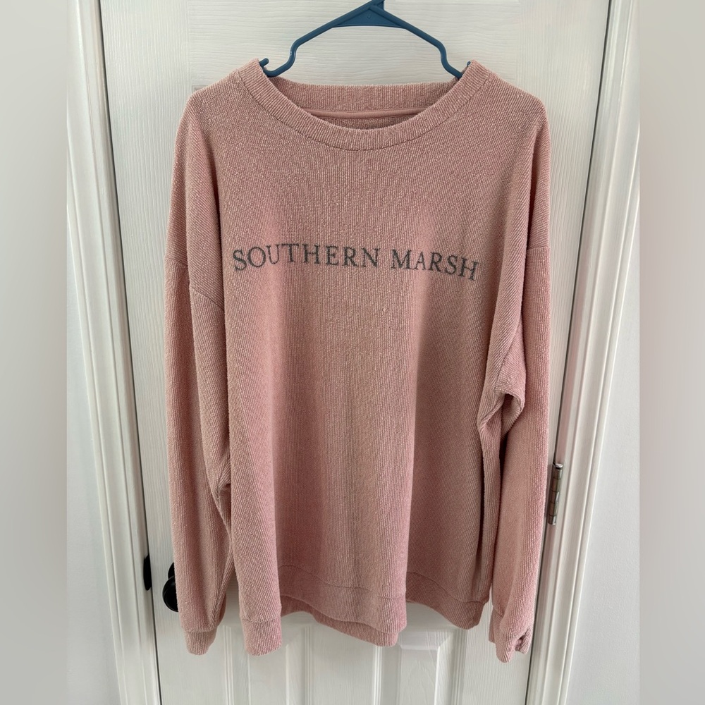 Southern Marsh Blush Crew Neck Sweater